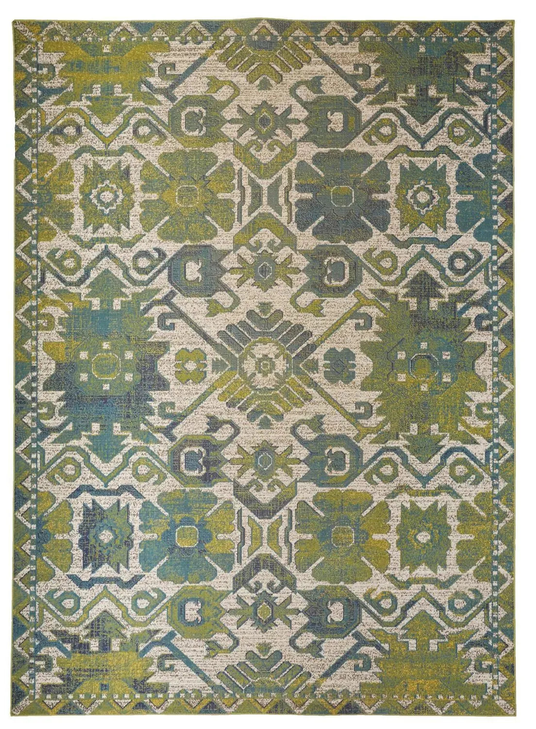 Foster 3758F Green/Blue Rug