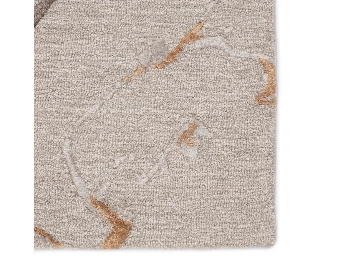 Fragment FRG03 Grey/Gold Rug - Rug & Home