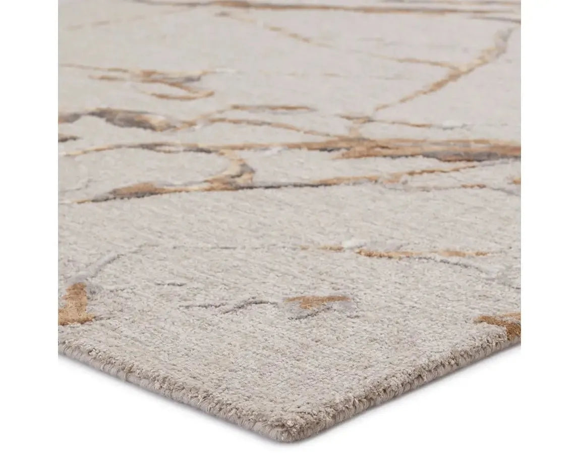 Fragment FRG03 Grey/Gold Rug - Rug & Home