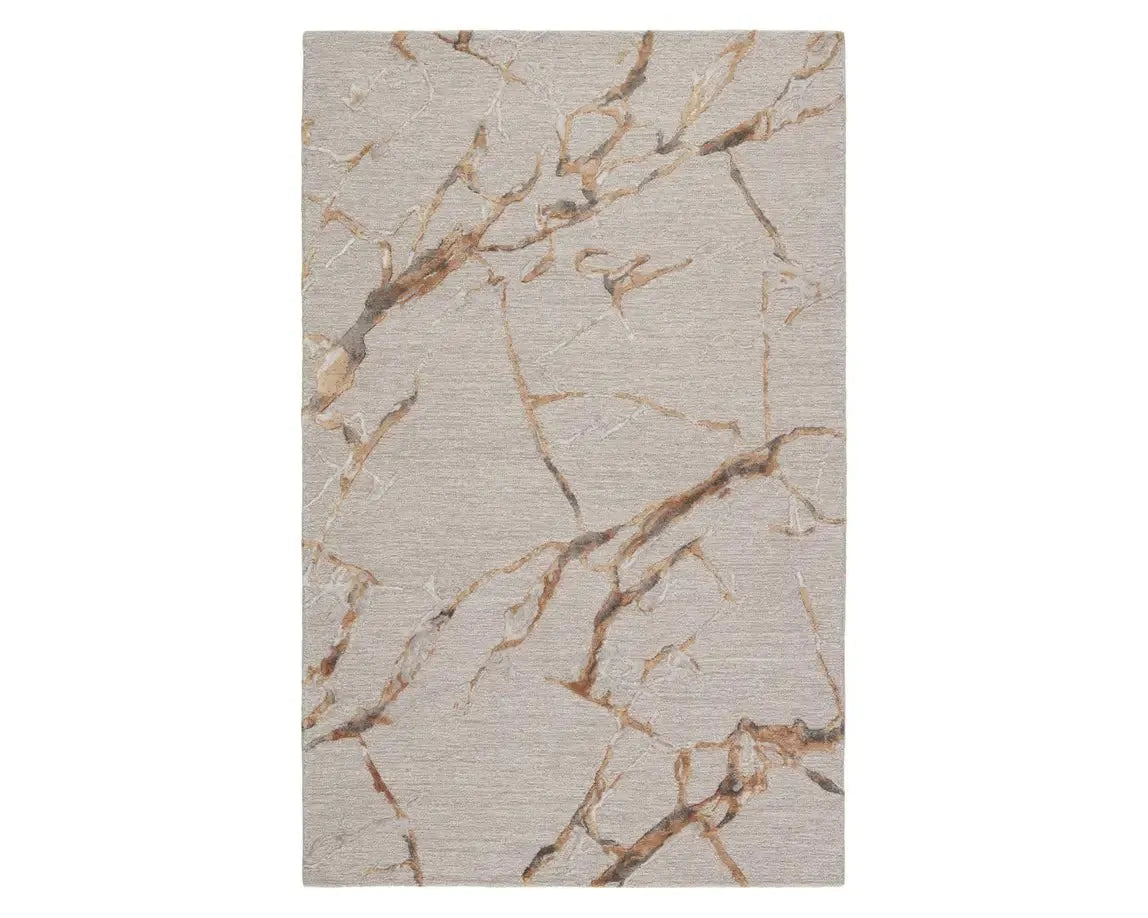 Fragment FRG03 Grey/Gold Rug - Rug & Home