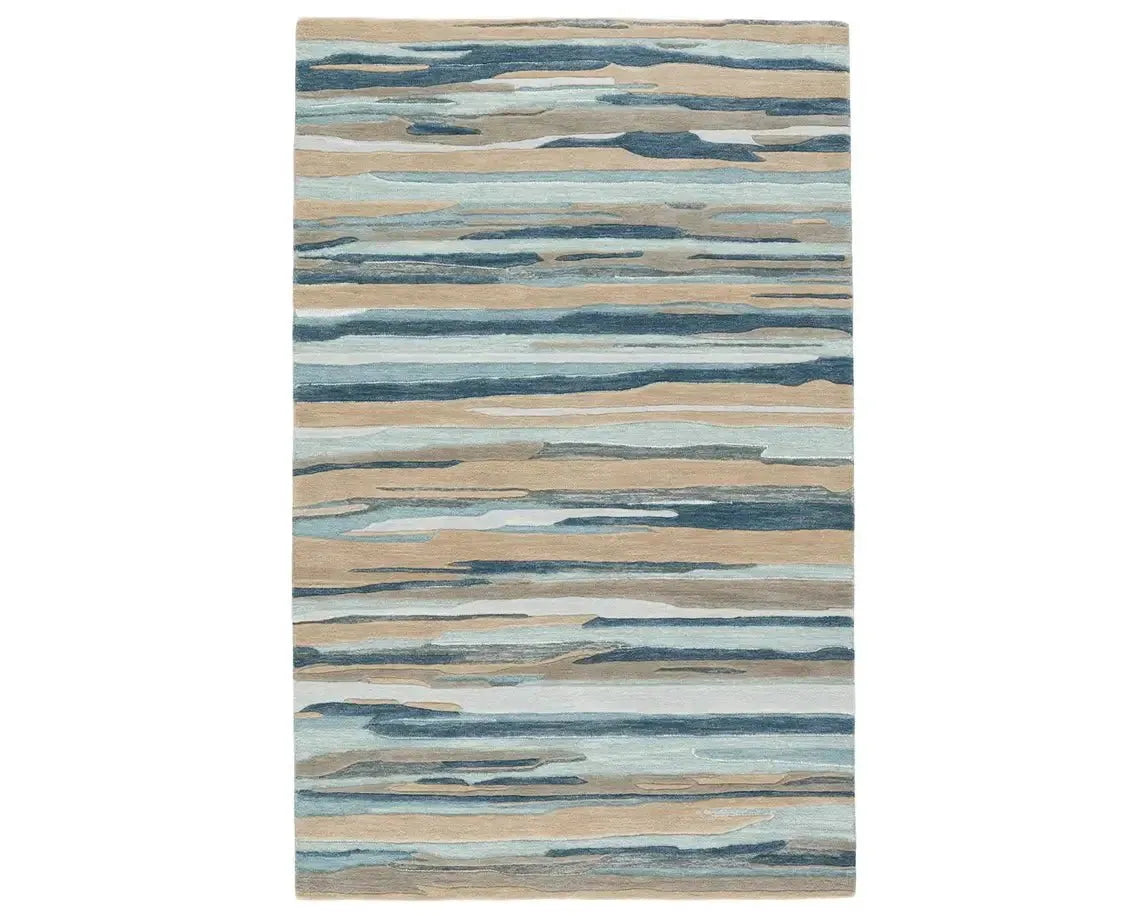 Fragment FRG05 Slate Blue/Beige Rug