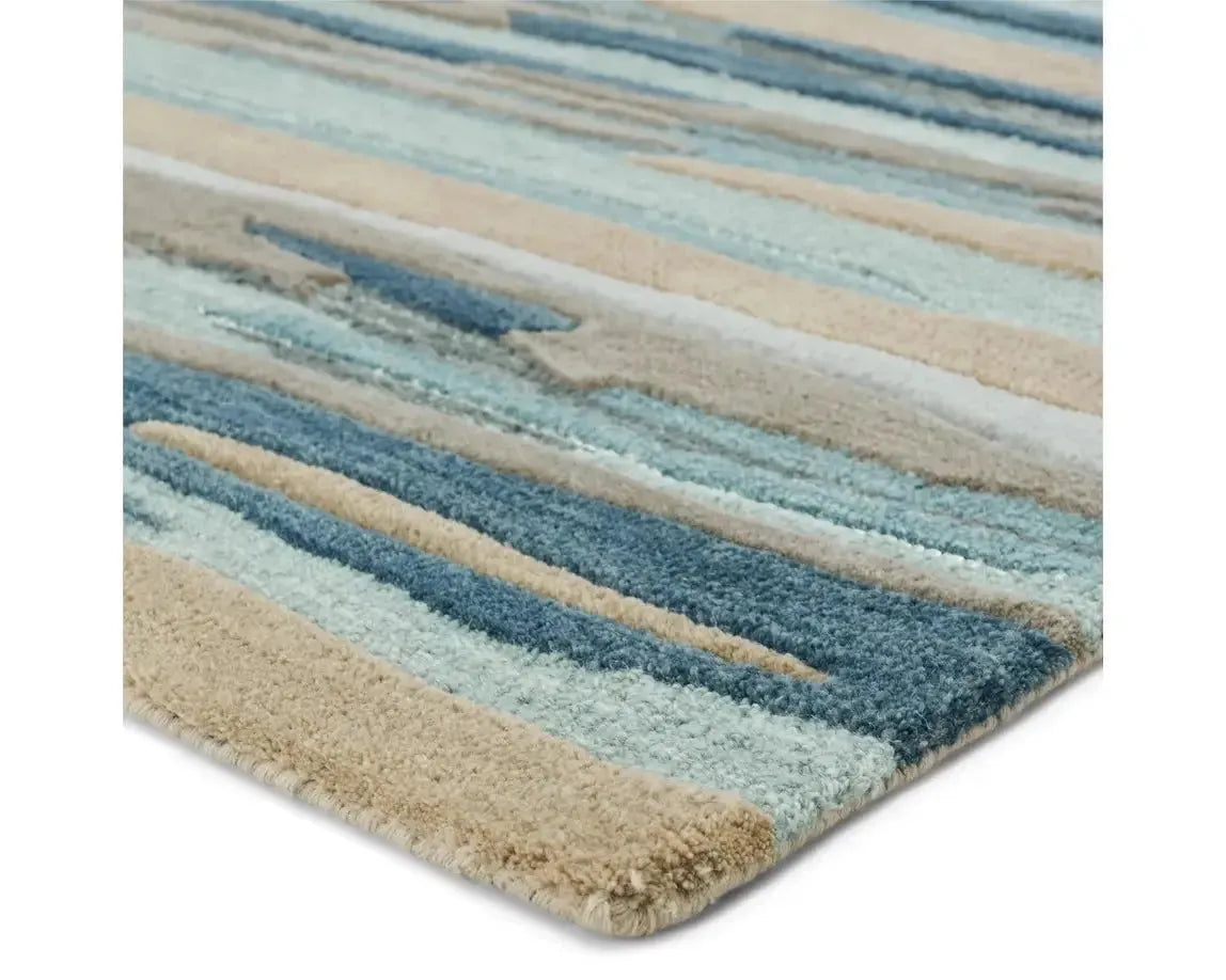 Fragment FRG05 Slate Blue/Beige Rug