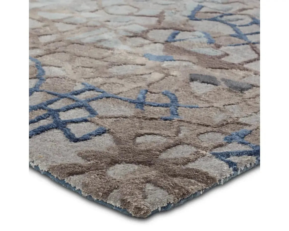 Fragment FRG11 Dark Blue/Light Grey Rug - Rug & Home