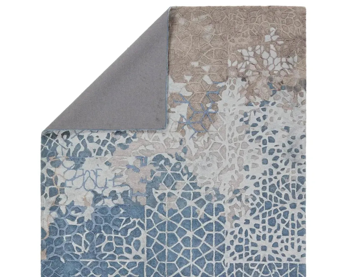 Fragment FRG11 Dark Blue/Light Grey Rug - Rug & Home