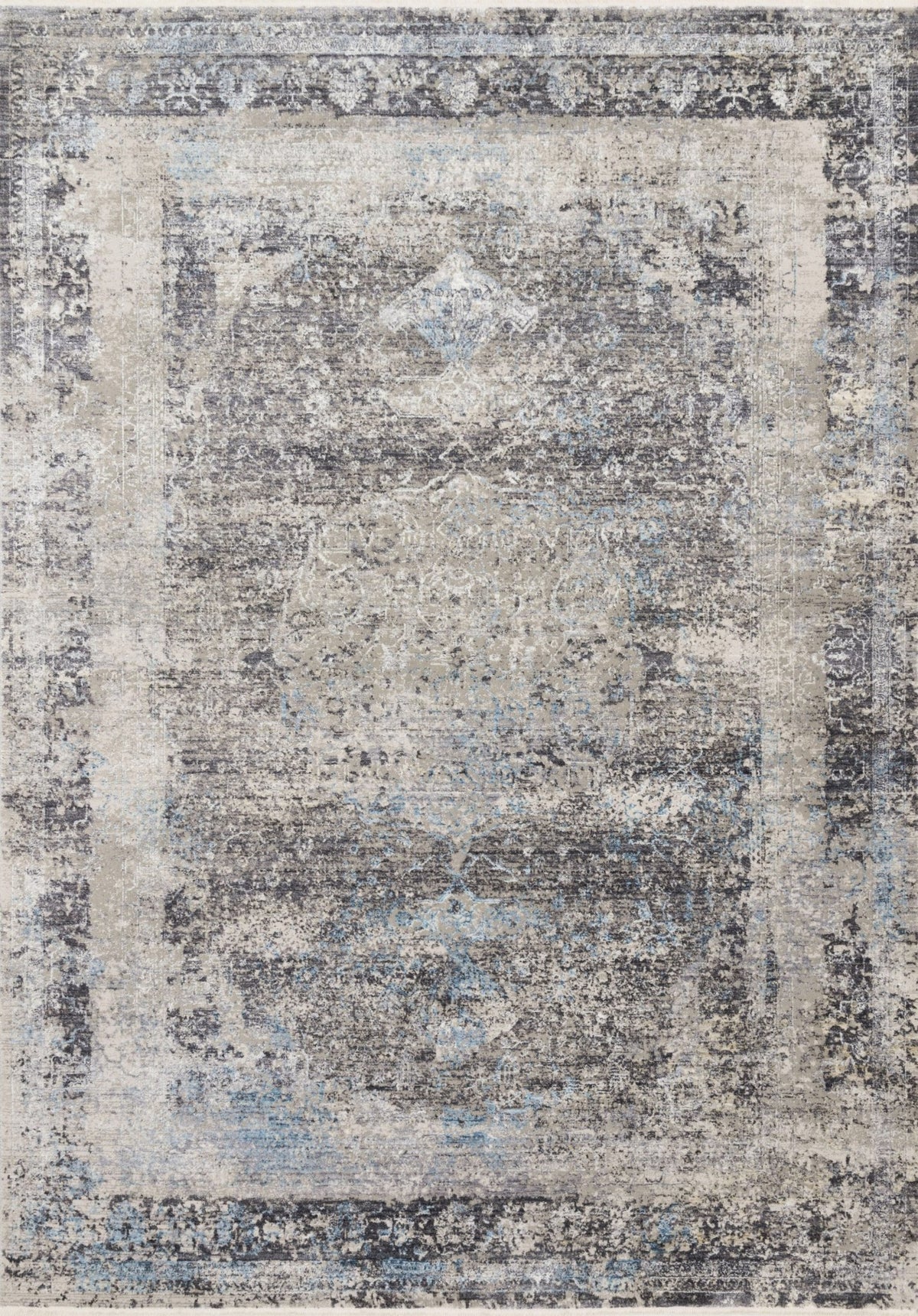 Franca FRN-03 Charcoal / Sky Rug - Rug & Home