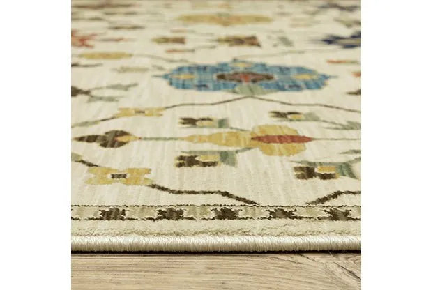 Francesca FR02M Ivory/Multi Rug - Rug & Home