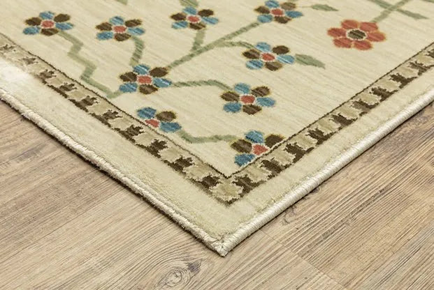 Francesca FR02M Ivory/Multi Rug - Rug & Home