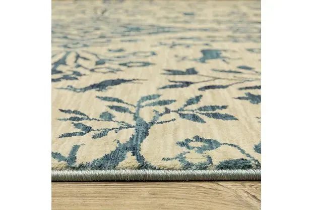 Francesca FR08H Blue/Ivory Rug
