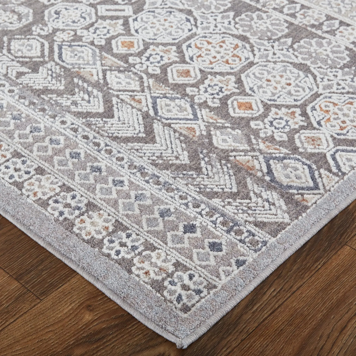 Francisco FRA39GDF Ivory/Grey Rug