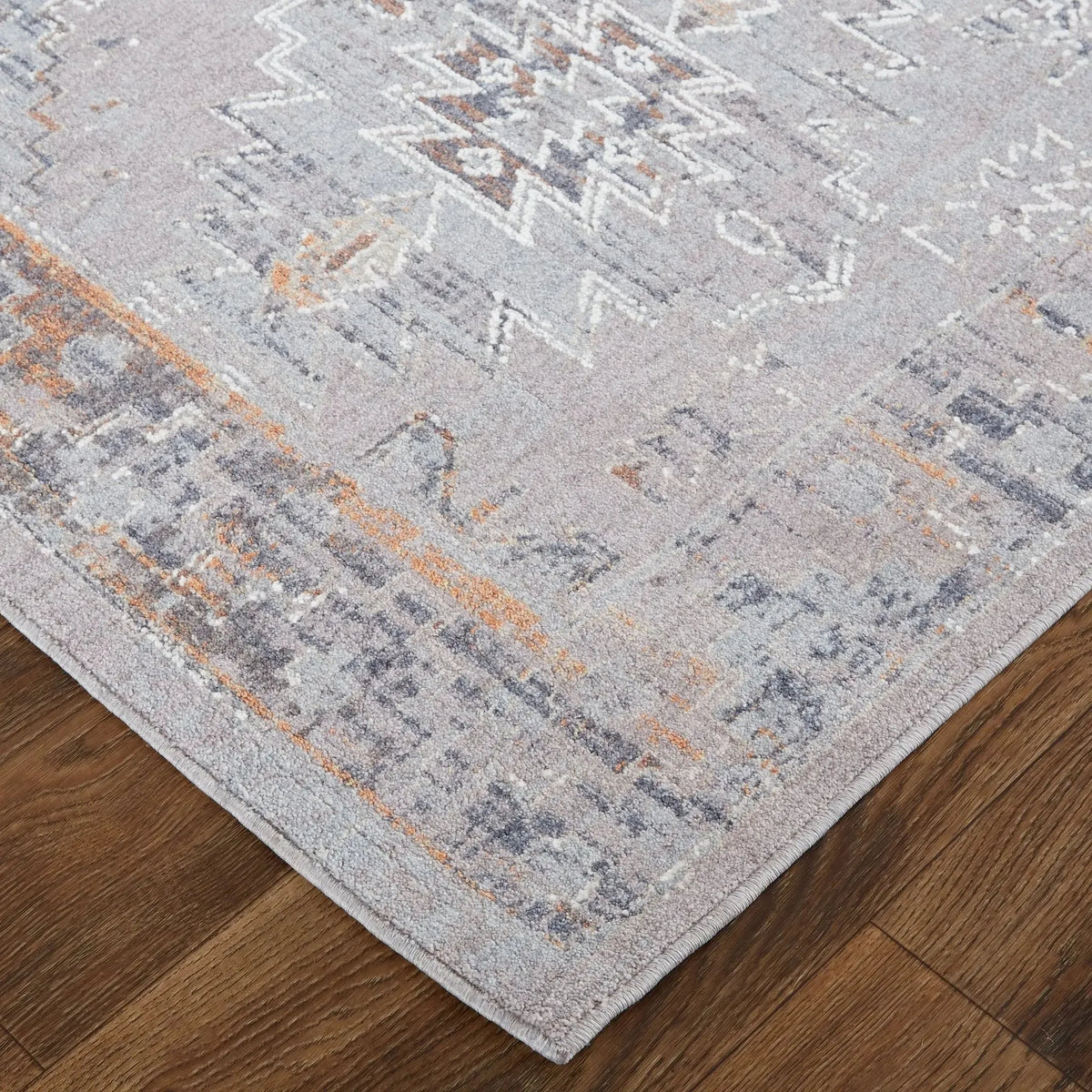 Francisco FRA39GEF Grey/Orange Rug