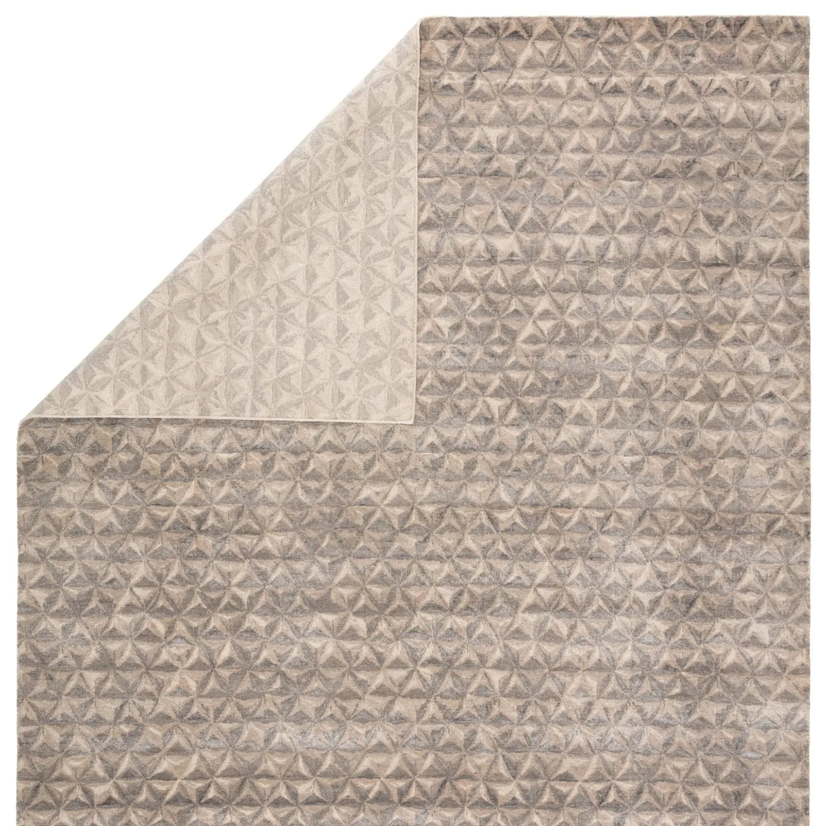 Free Verse Edge By Kavi Fvk01 Raagam Gray/Beige Rug