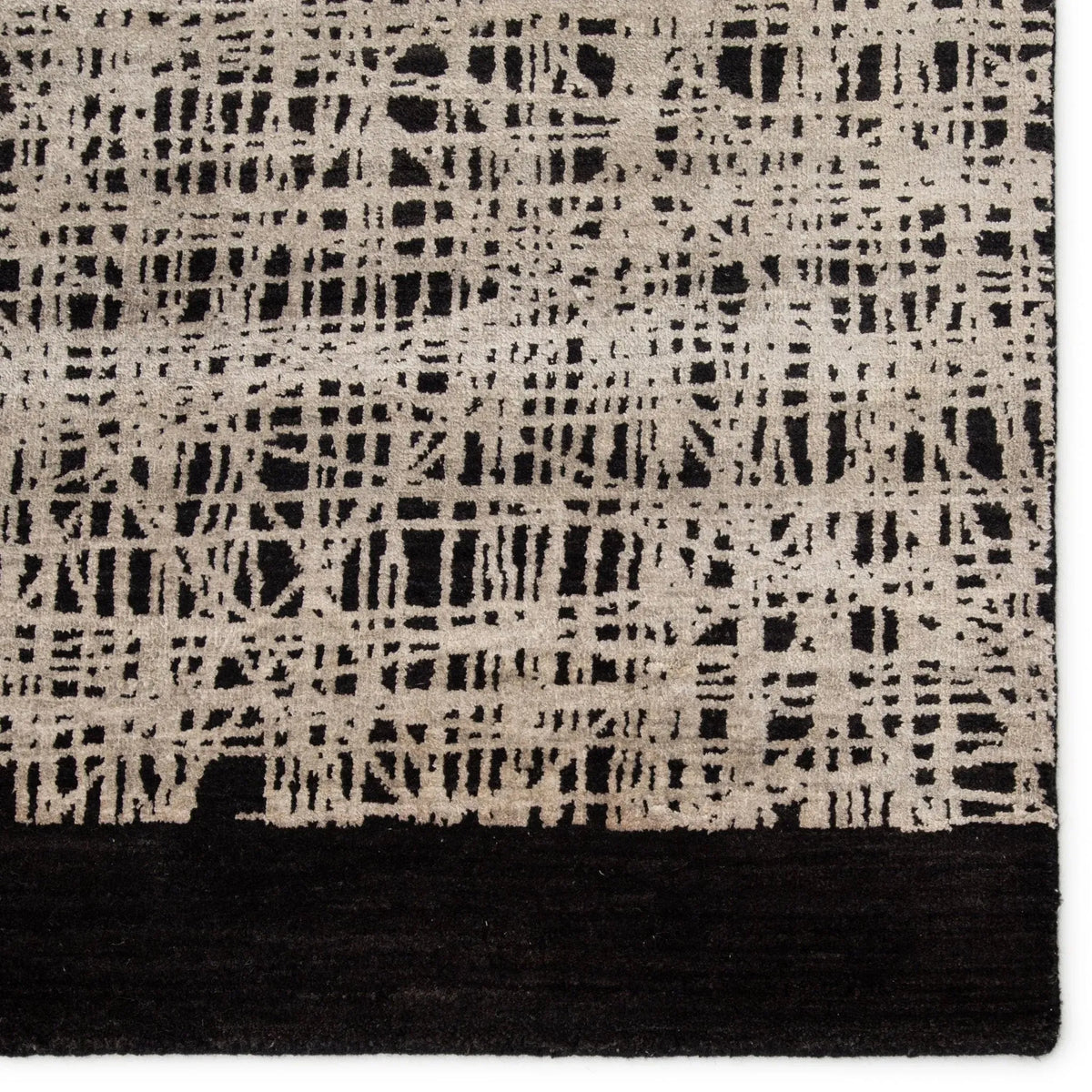 Free Verse Light By Kavi Flk01 Kuros Cinco Black/Beige Rug