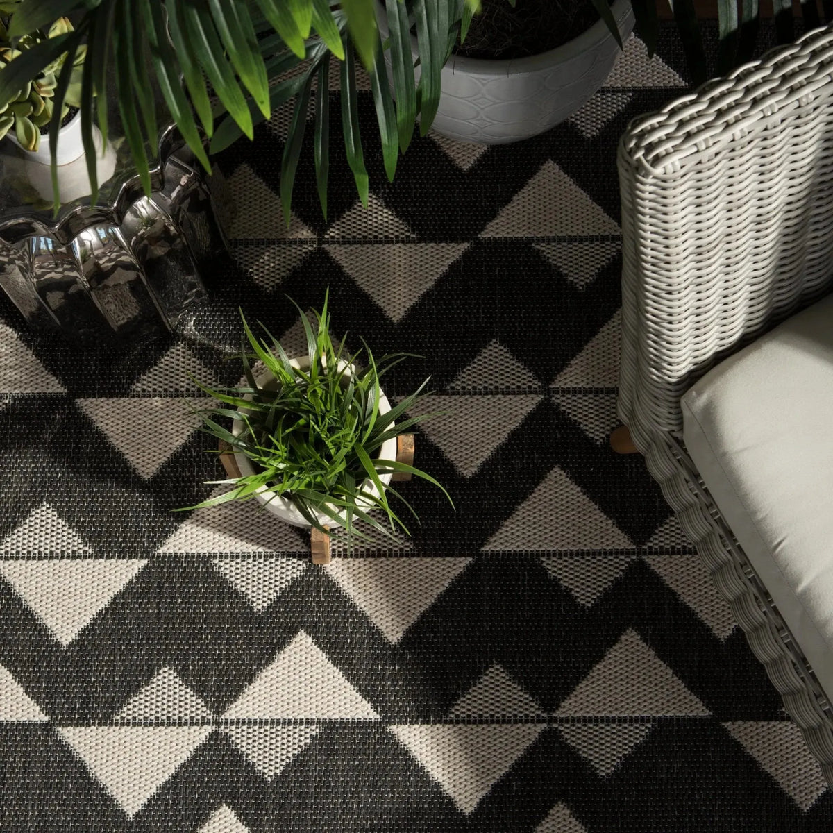 Fresno Fsn01 Zemira Black/Cream Rug