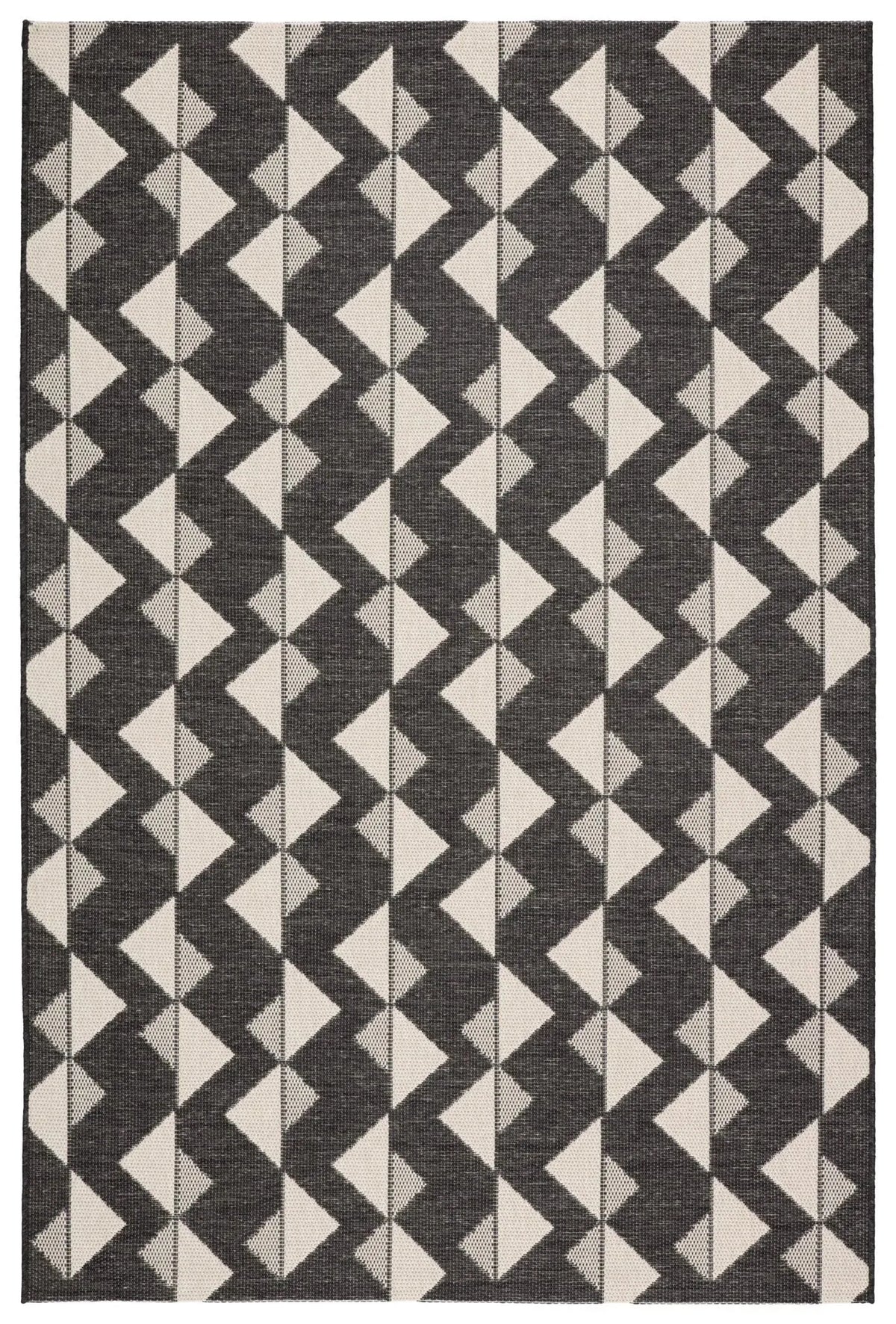 Fresno Fsn01 Zemira Black/Cream Rug