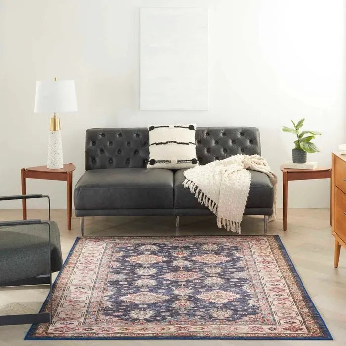 Fulton FUL01 Navy Area Rug - Rug & Home