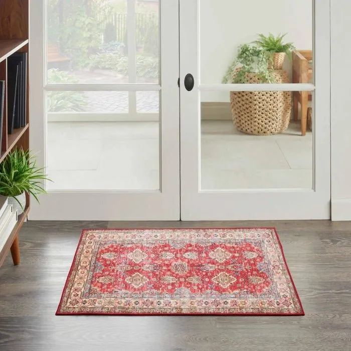 Fulton FUL01 Red Area Rug - Rug & Home