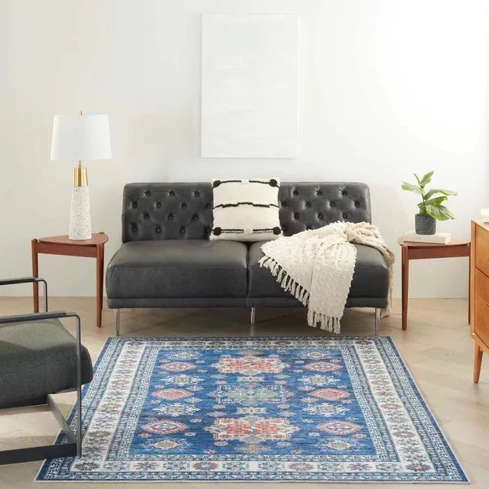 Fulton FUL02 Blue Area Rug - Rug & Home