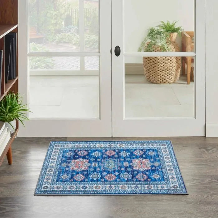 Fulton FUL02 Blue Area Rug - Rug & Home