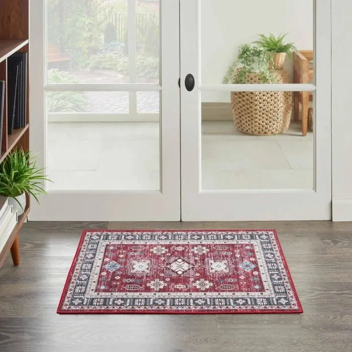 Fulton FUL03 Red Area Rug - Rug & Home