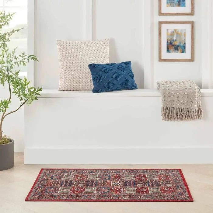 Fulton FUL05 Red Area Rug - Rug & Home