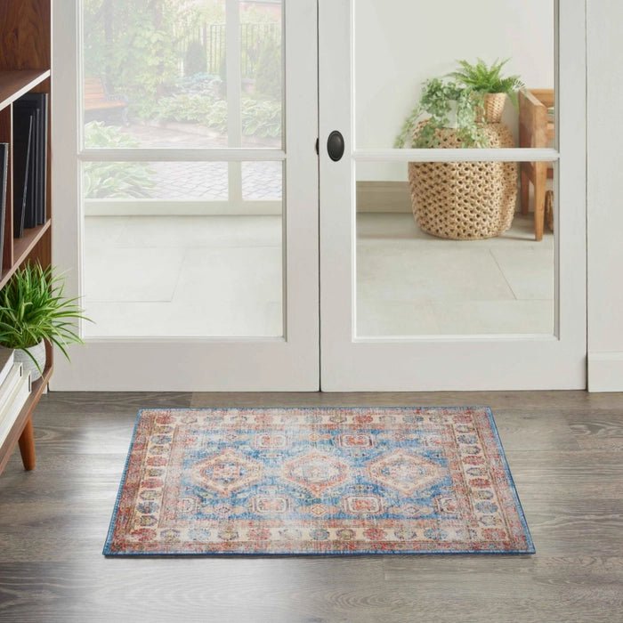 Fulton FUL08 Blue/Ivory Area Rug - Rug & Home