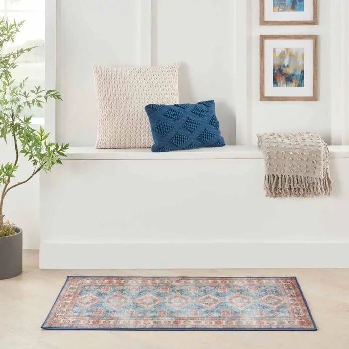 Fulton FUL08 Blue/Ivory Area Rug - Rug & Home