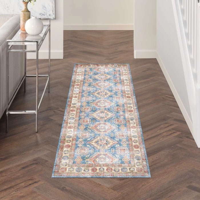 Fulton FUL08 Blue/Ivory Area Rug - Rug & Home