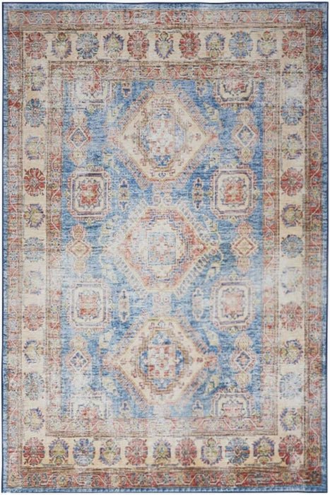 Fulton FUL08 Blue/Ivory Area Rug - Rug & Home