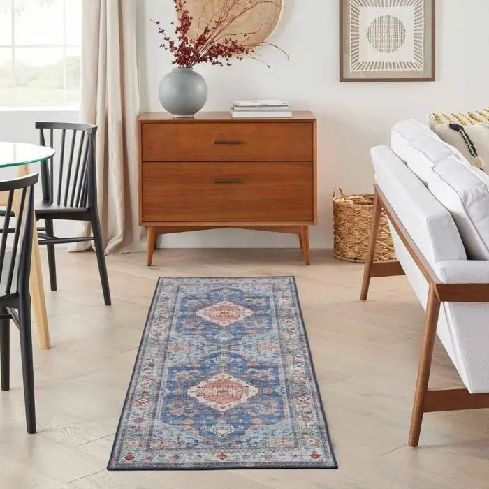 Fulton FUL11 Blue Area Rug - Rug & Home