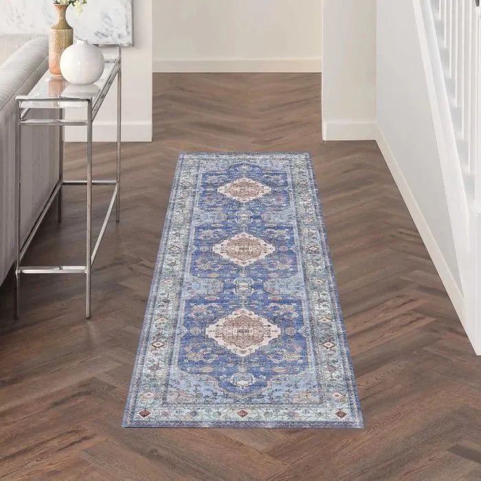 Fulton FUL11 Blue Area Rug - Rug & Home