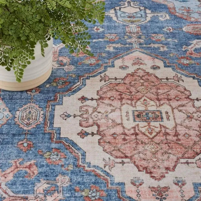 Fulton FUL11 Blue Area Rug - Rug & Home