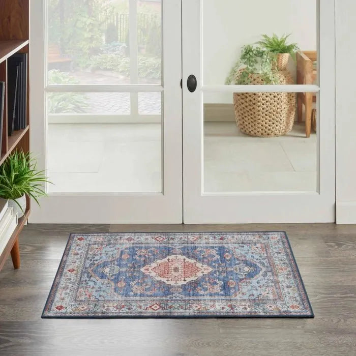 Fulton FUL11 Blue Area Rug - Rug & Home