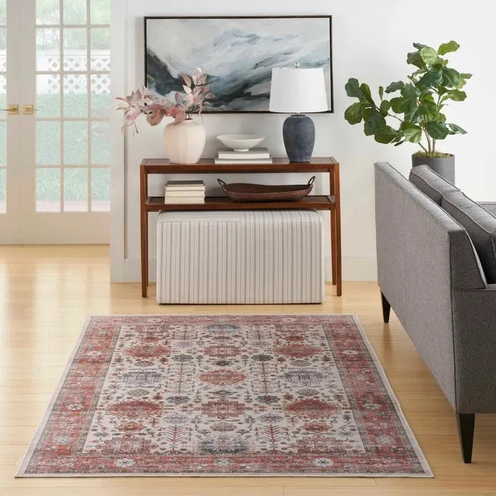 Fulton FUL12 Beige/Multi Area Rug - Rug & Home