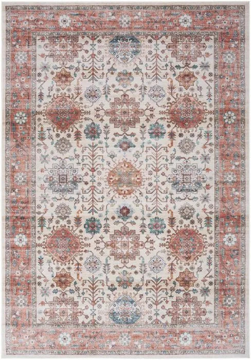 Fulton FUL12 Beige/Multi Area Rug - Rug & Home