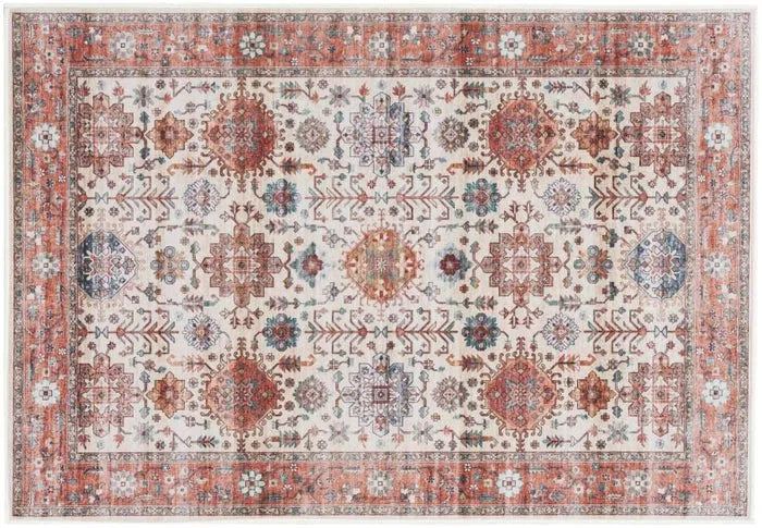 Fulton FUL12 Beige/Multi Area Rug - Rug & Home