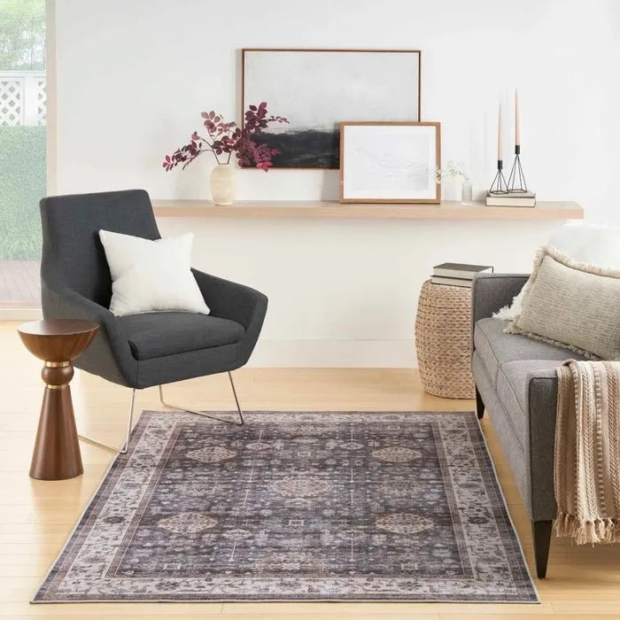 Fulton FUL12 Charcoal Area Rug - Rug & Home