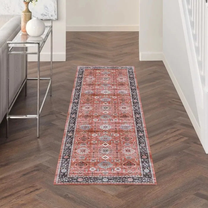 Fulton FUL12 Rust Area Rug - Rug & Home