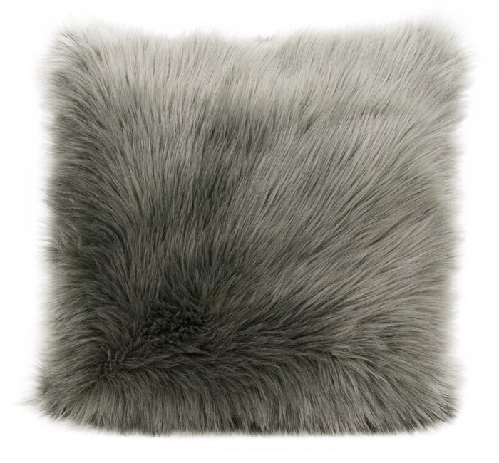 Fur FL101 Silver Grey Pillow - Rug & Home