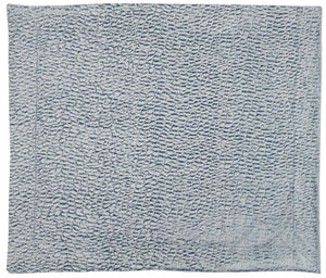 Fur HF007 Blue White Throw Blanket - Rug & Home