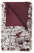 Fur N9206 Burgandy/Ivory Throw Blanket - Rug & Home
