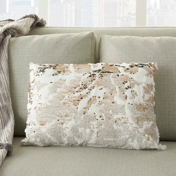 Fur VV201 Ivory Gold Pillow