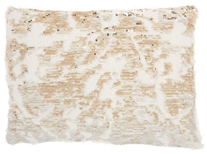 Fur VV201 Ivory Gold Pillow - Rug & Home