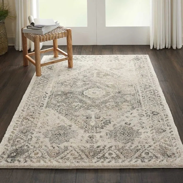 Fusion FSS11 Cream/Grey Rug - Rug & Home