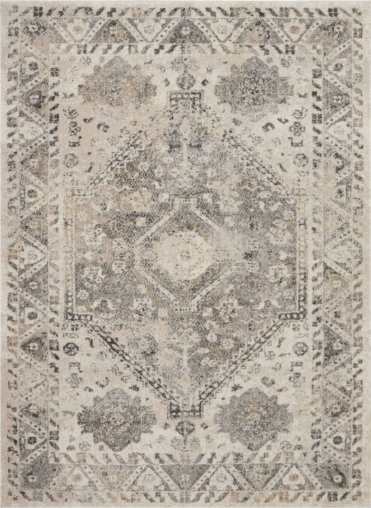 Fusion FSS11 Cream/Grey Rug - Rug & Home