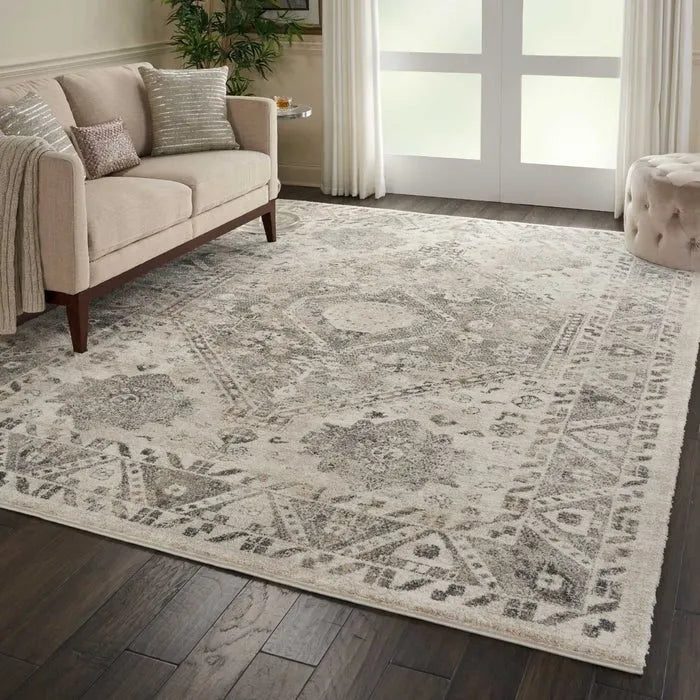 Fusion FSS11 Cream/Grey Rug - Rug & Home