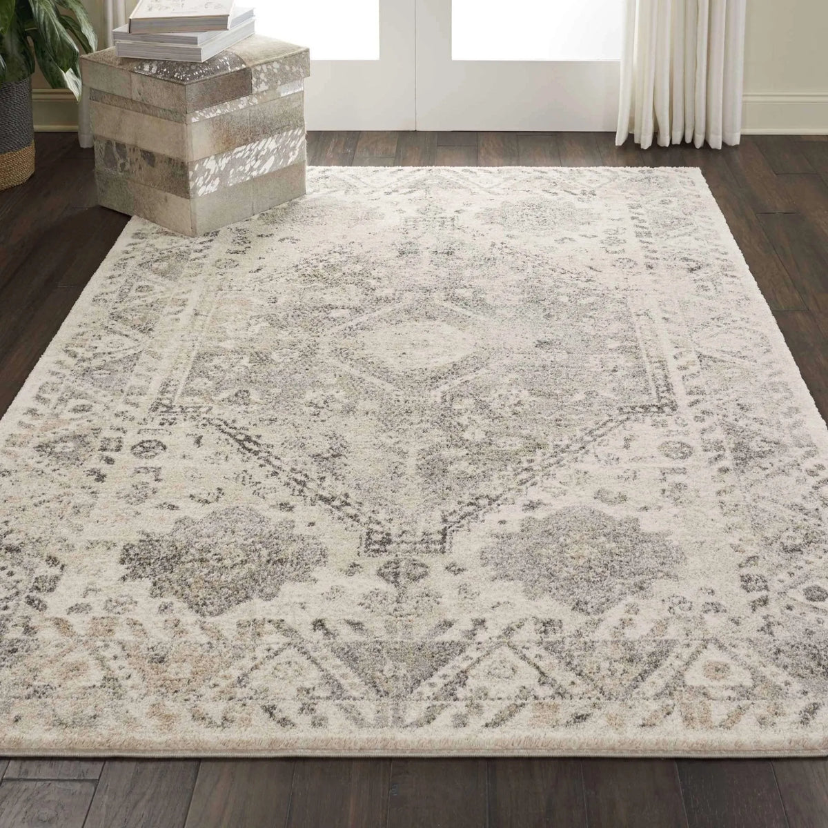 Fusion FSS11 Cream/Grey Rug - Rug & Home