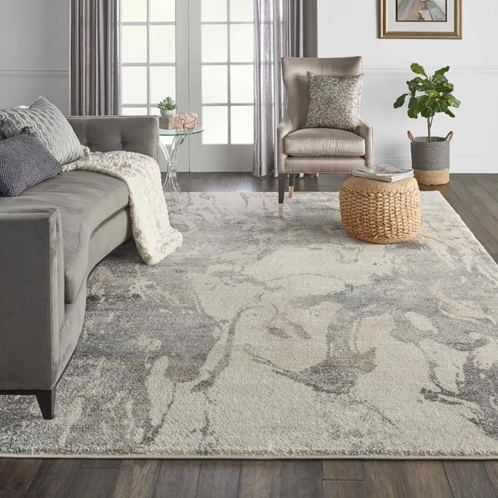 Fusion FSS16 Cream Grey Rug - Rug & Home