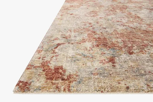 Gaia GAA-03 Taupe/Brick Rug