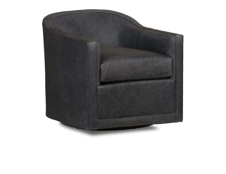 Garza Accent Chair - Swivel Oste River Leather - Rug & Home