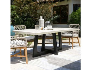 Gatwick 79" Outdoor Dining Table - Rug & Home